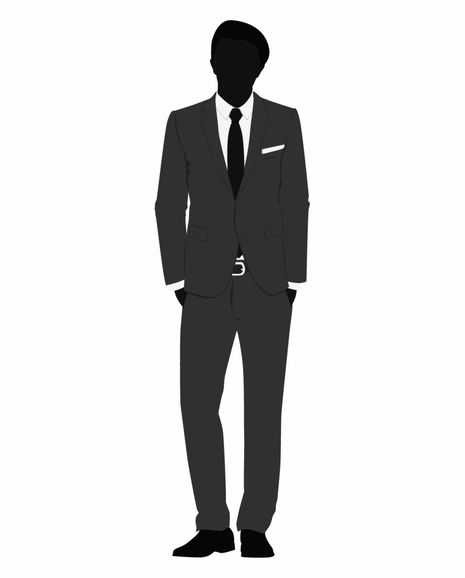 Business Man Silhouette Tuxedo