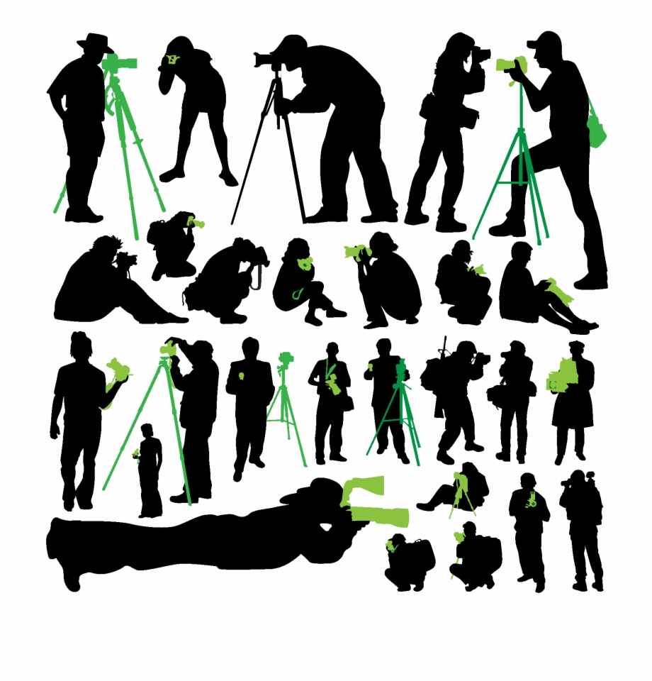 Photographer Silhouettes Vector Photographer Silhouette Vector Free