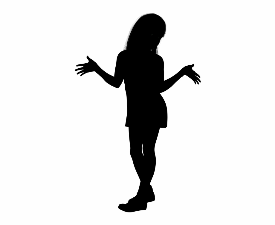 Silhouette Girl Woman Young Teenager Movement Chimney Sweep
