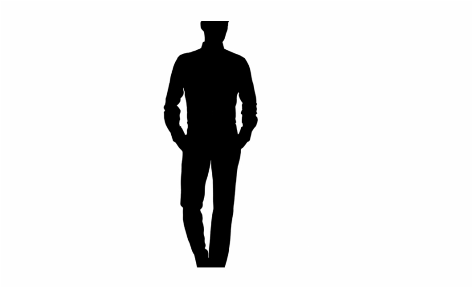 man standing silhouette png
