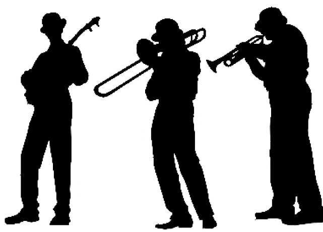 Classical Clipart Dixieland Band Play Instruments