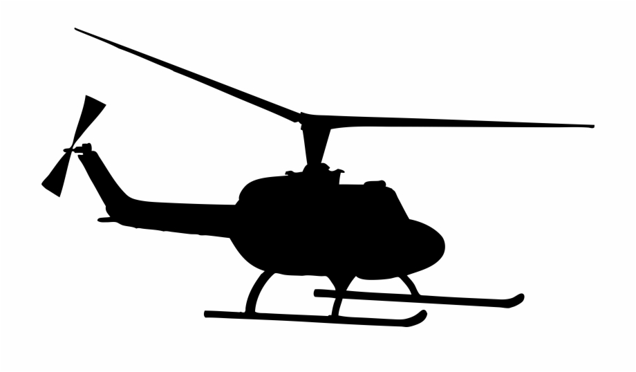 Huey Helicopter Silhouette Helicopter Rotor