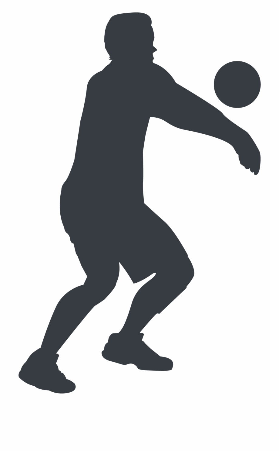 Athlete Silhouette Dribble Basketball