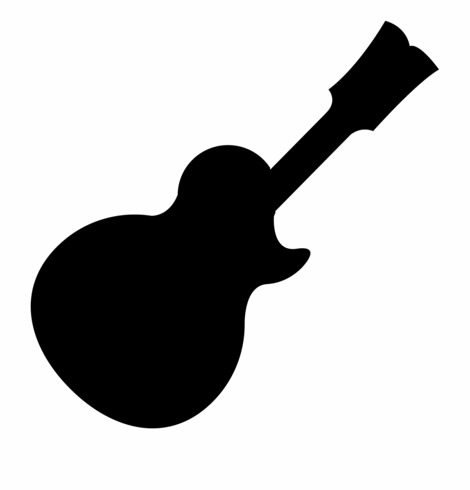 Guitar Silhouette Png Guitarra Icono Png