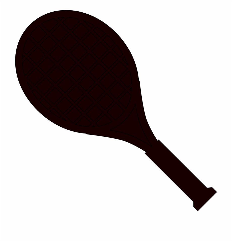 Vector Graphics Tennis Racket Silhouette