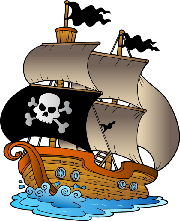 Vector Boats Pirate Pirate Ship Free Clip Art