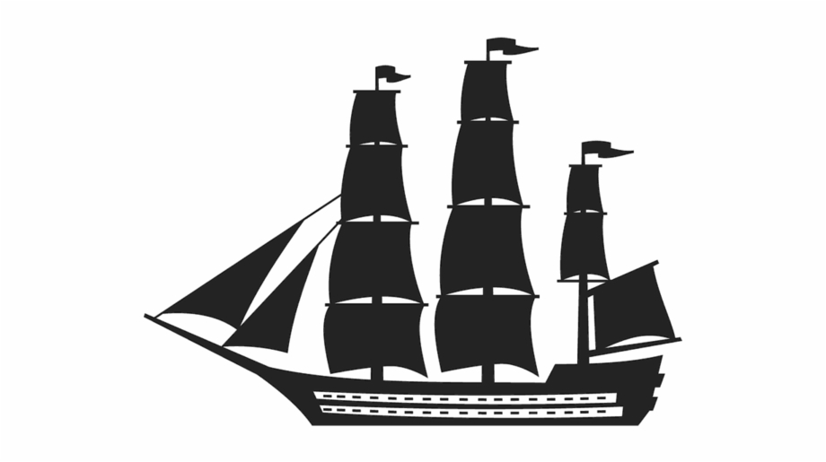 Massive Pirate Ship Stamp Windjammer