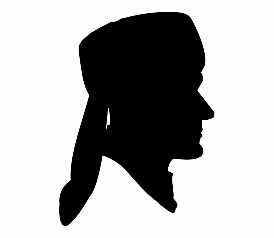 Frontier Frontiersman Male Man Profile Silhouette Davy Crockett
