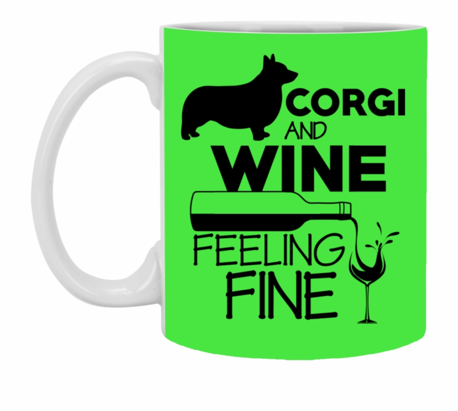 Corgi Wine Feeling Fine Siberian Husky