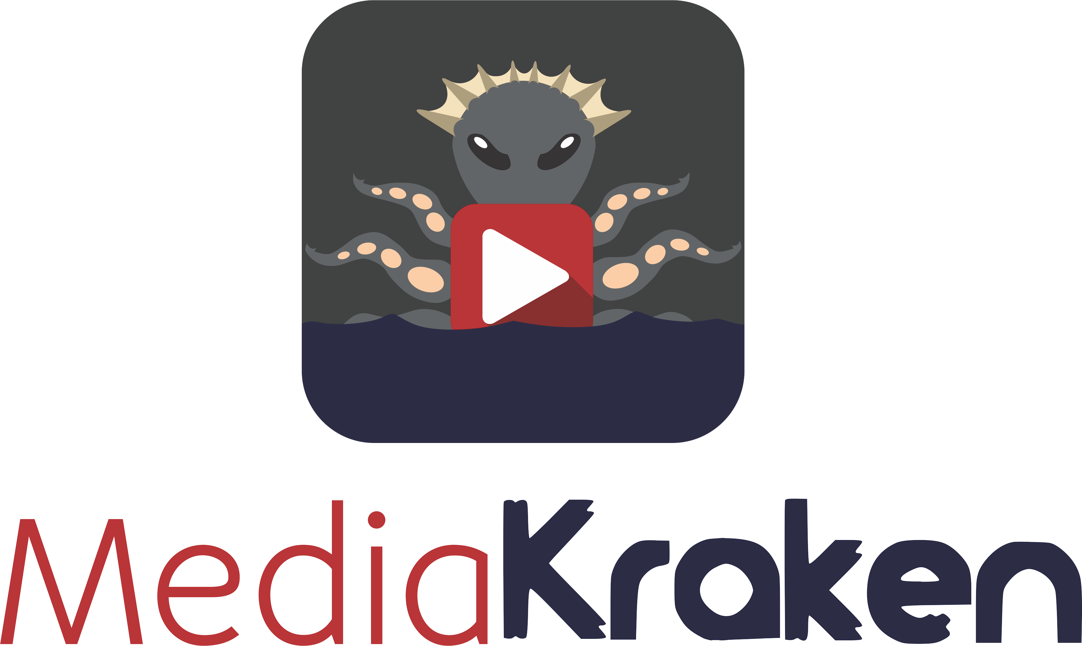 New Logo For Media Kraken Cartoon