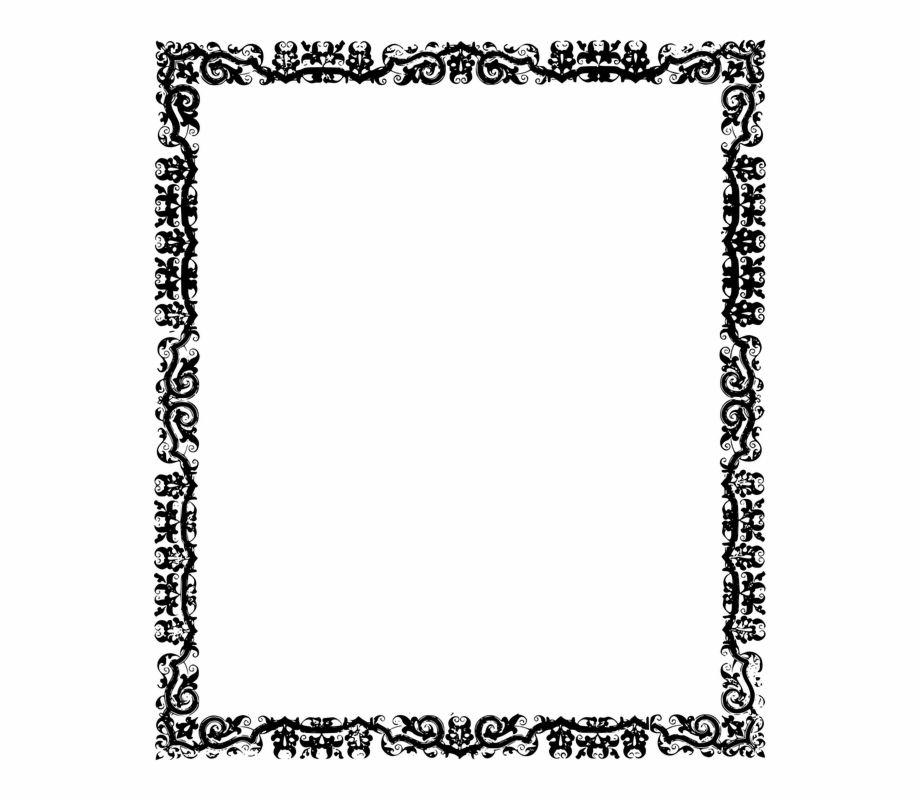 Border Frame Pattern Design Framework Black And White