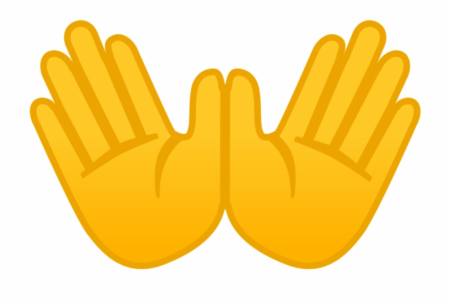 Noto Emoji Oreo 1F450 Open Hands Emoji