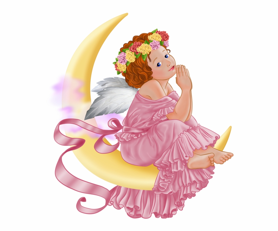 Angel And Moon Png Picture Angel Png Clip
