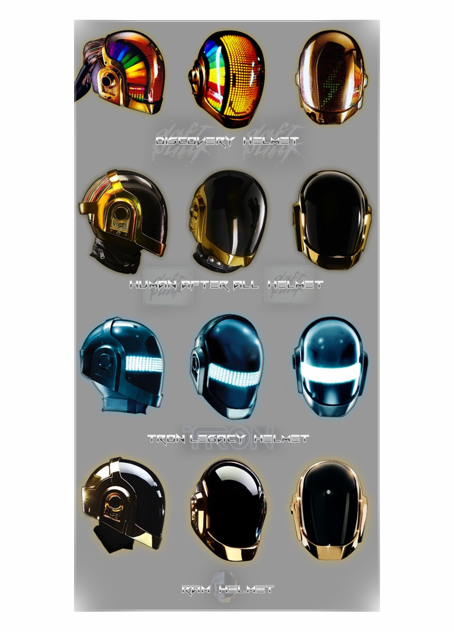 Daft Punk Helmets Through The Years