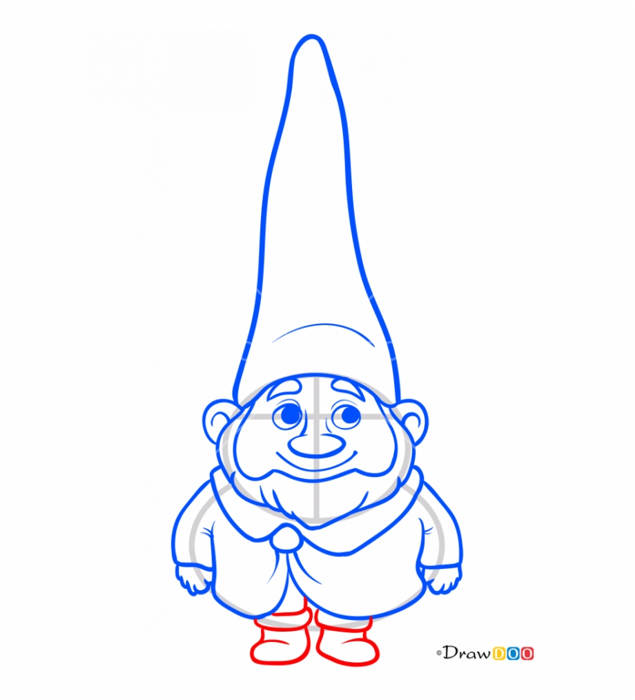 Gnome Drawing Gnomeo Draw A Gnomes Face - Clip Art Library