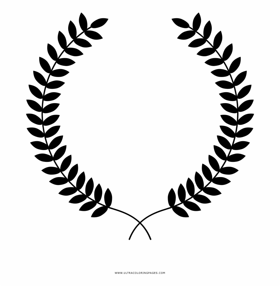 Laurel Wreath Vector Illustration Sketch Coloring Page