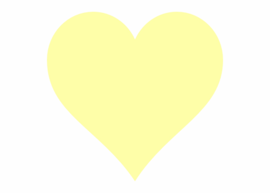 Pastel Yellow Heart Clipart