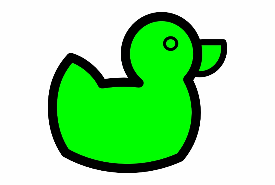 Clip Art Duck Green