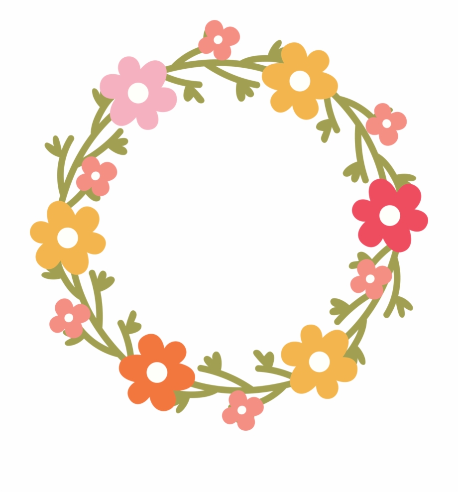 Floral Wreath Svg Cut File Design