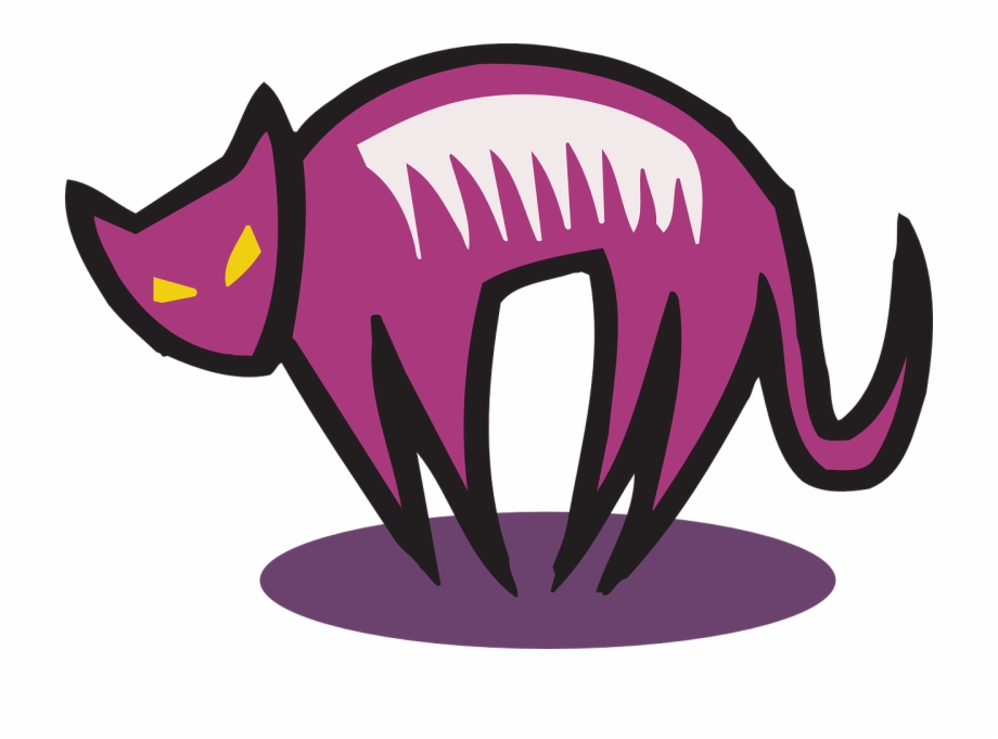 Cat Purple Style Halloween Png Image Purple Cat