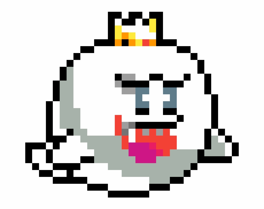 King Boo Boo Mario Pixel Art