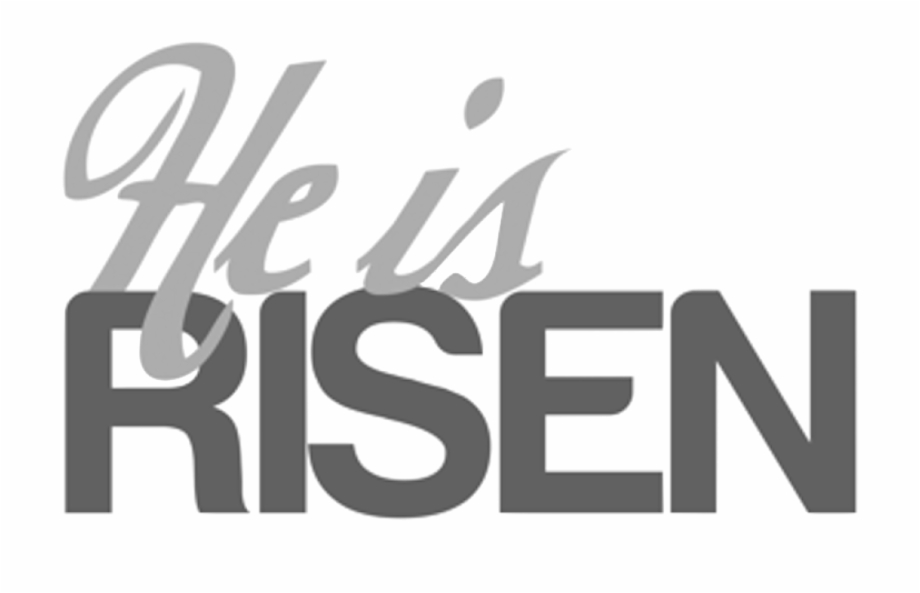 He Is Risen Clip Art Black And White