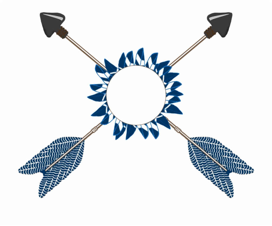 Crossed Arrows Tribal With Feathers Clip Art