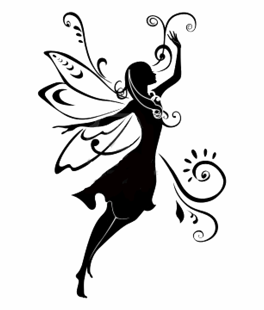 silhouette fairy clip art
