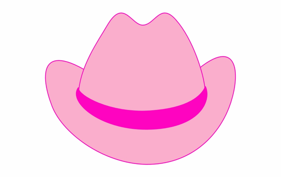 pink cowboy hat clipart.