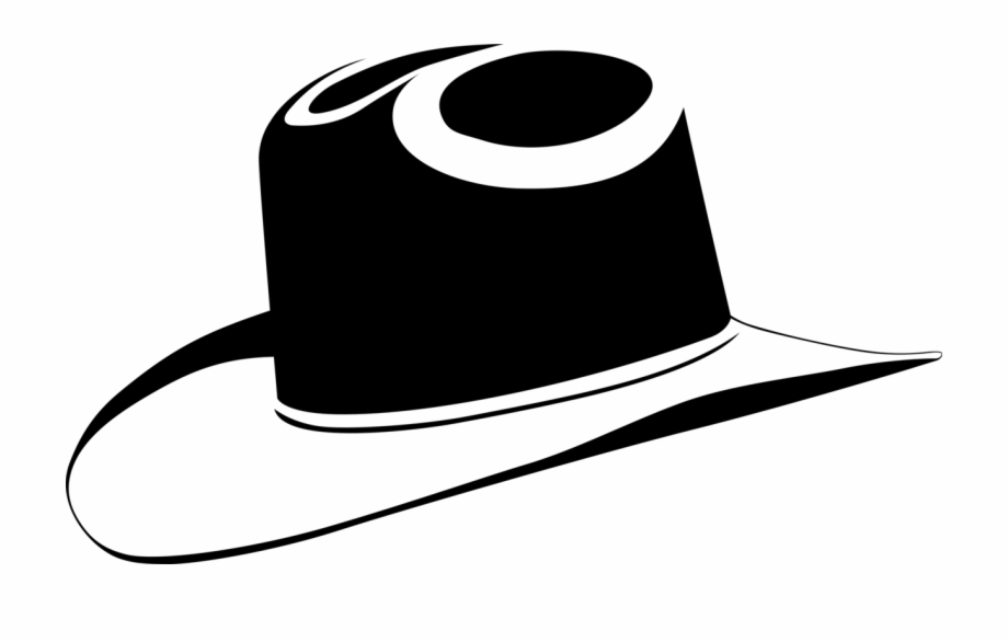black cowboy hat clip art
