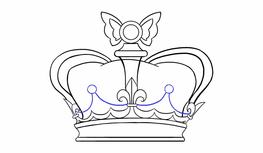 How To Draw Crown Draw A Crown Easy