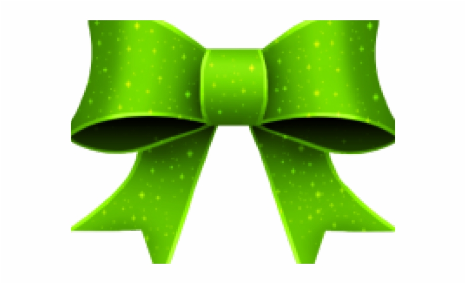 Christmas Green Ribbon Clipart