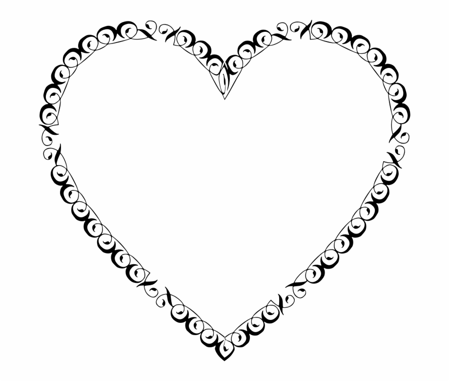 heart frame clip art
