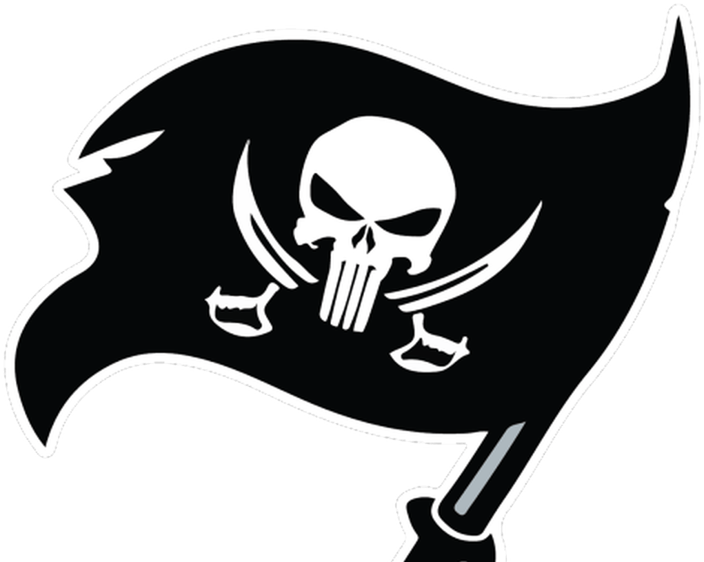 black tampa bay buccaneers logo

