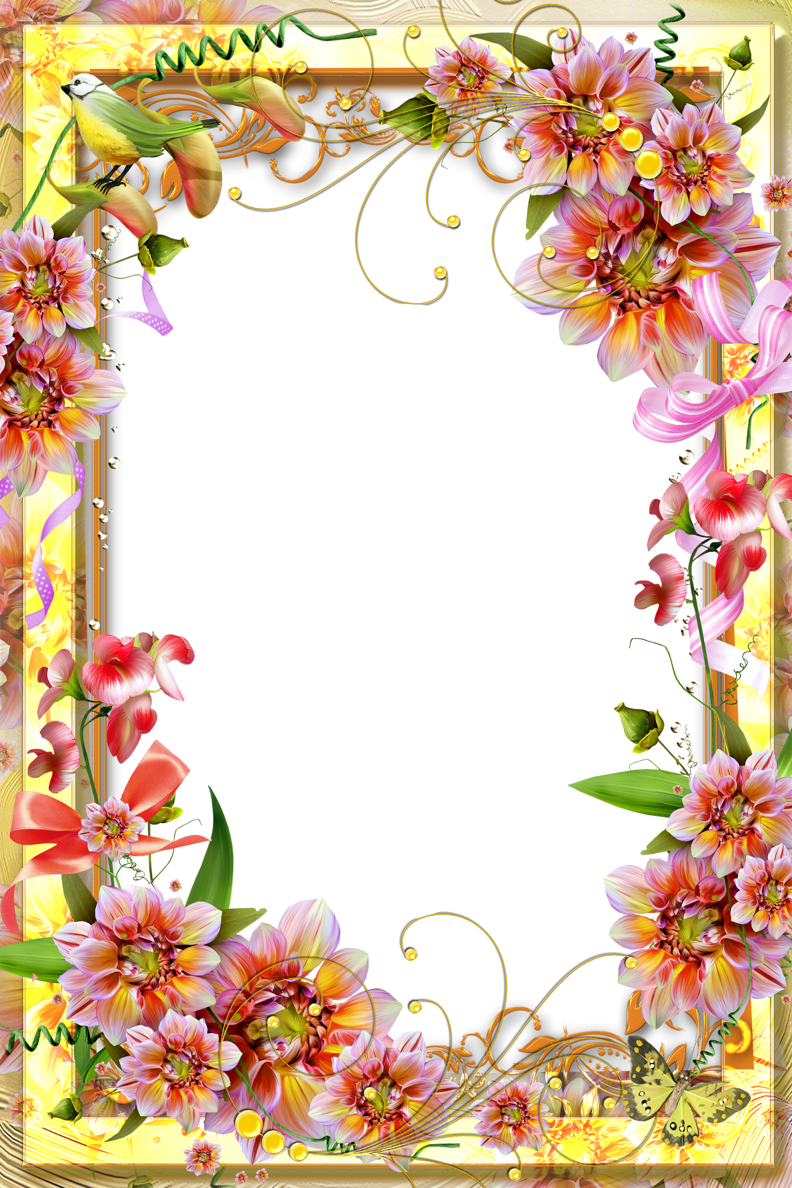 Printable Flower Border Design Image To U