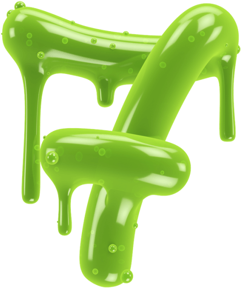 Toxic Green Font Water Gun