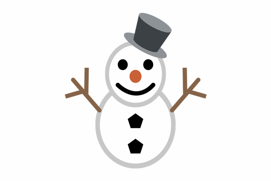 Snowman Black And White Emoji