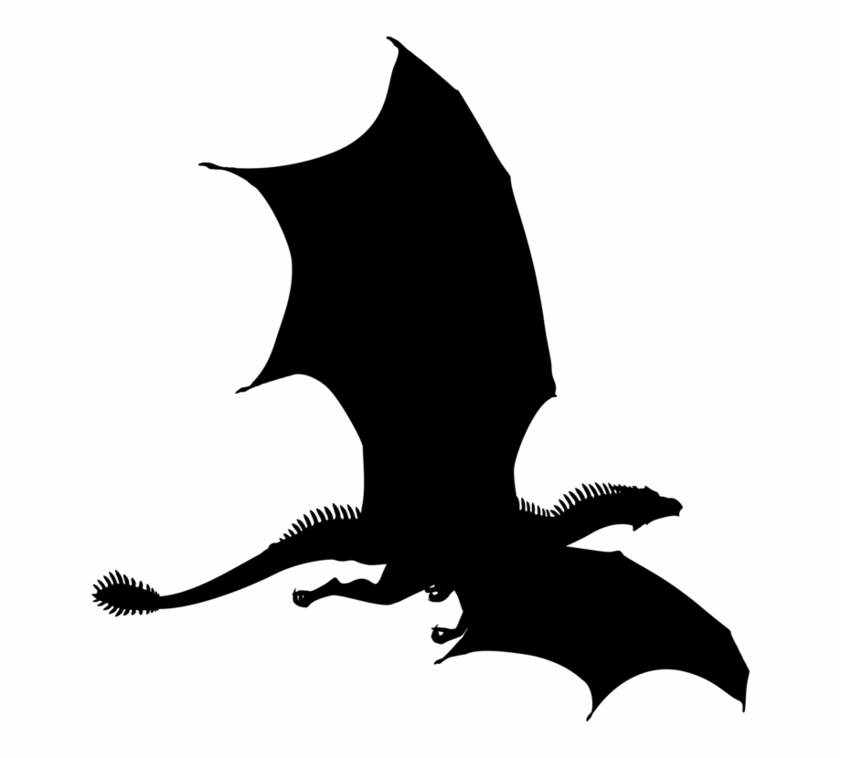 flying dragon silhouette
