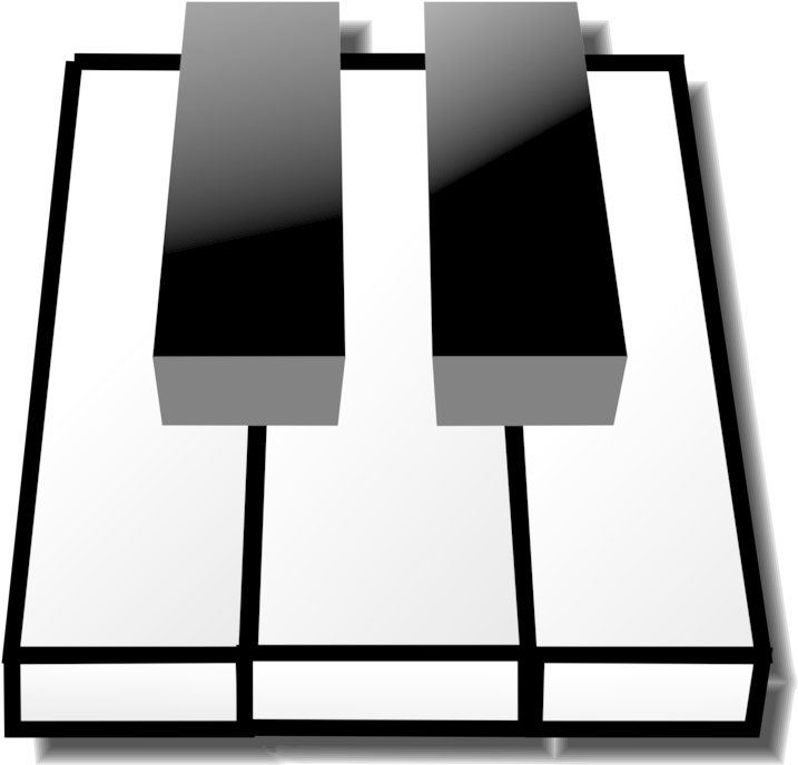 Music Vector Keyboard 2 Black Keys Piano