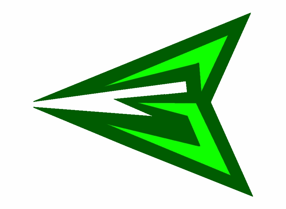Green Arrow Logo Sticker Draw Green Arrow Logo