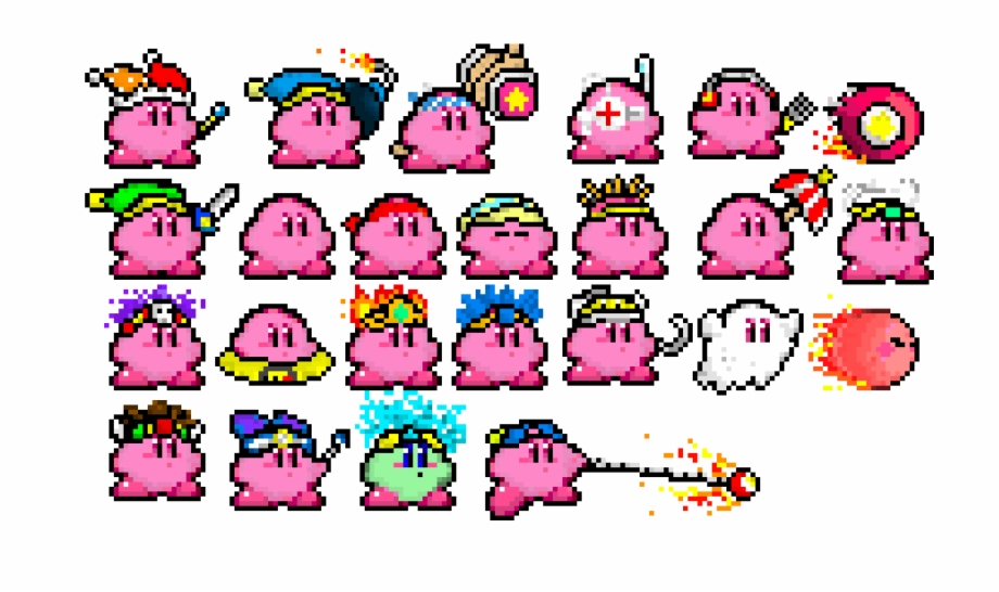 Kirby Updated Sprites Sprite Kirby Pixel Art