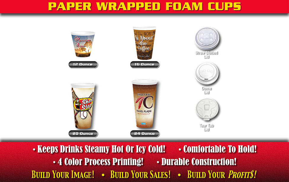 High Density Foam Cups Banner