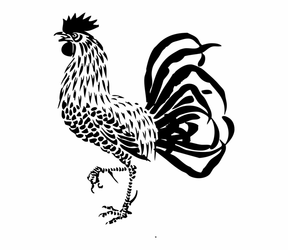 rooster stencil
