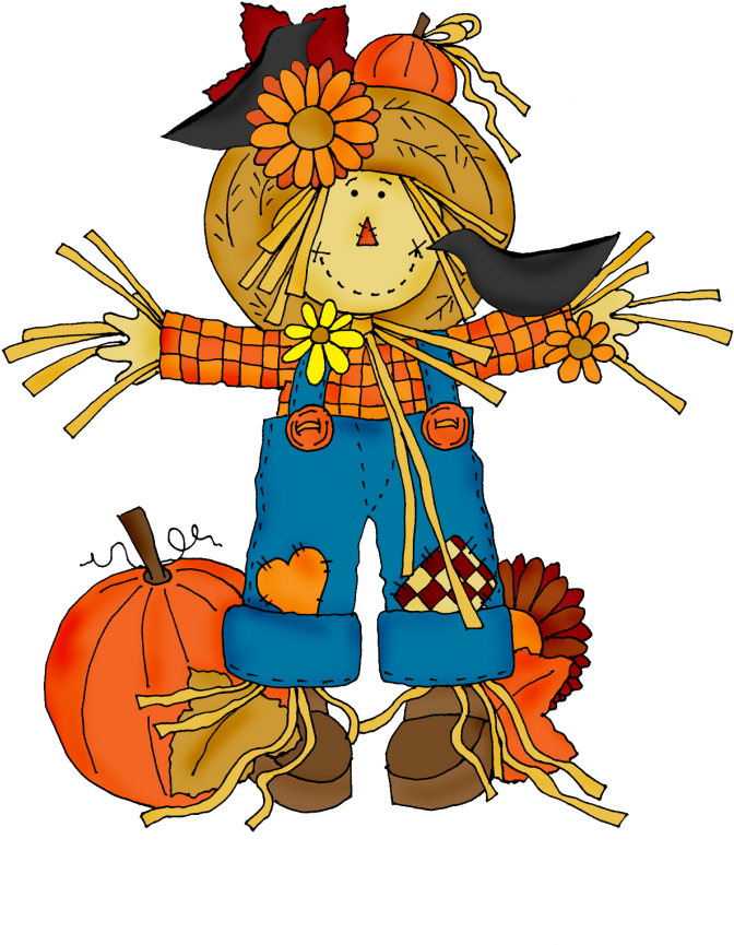 Desenhos Festa Junina Png Scarecrow With Pumpkins Clipart