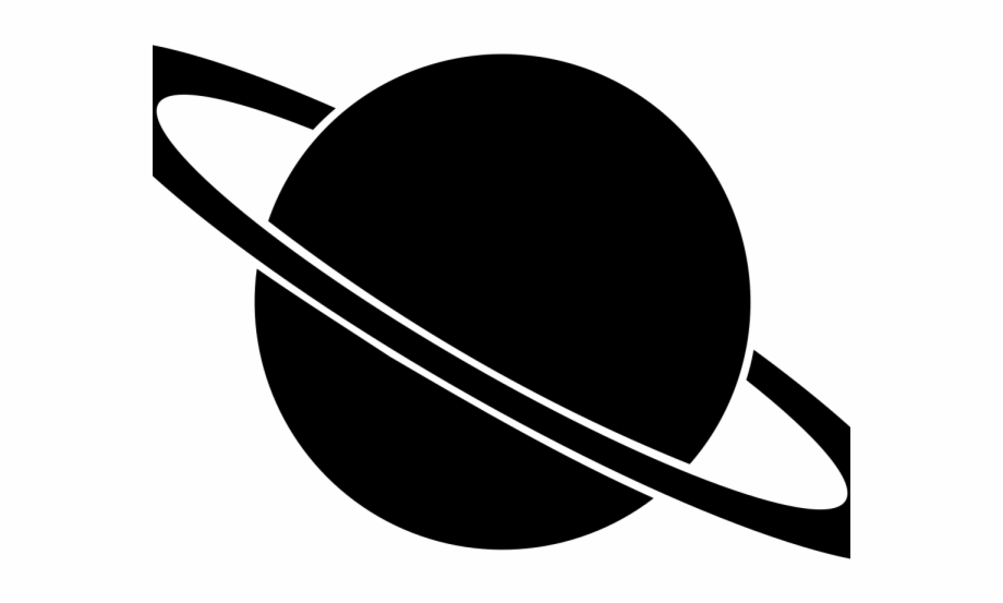 Planets Clipart Saturn Black And White Saturn Clipart