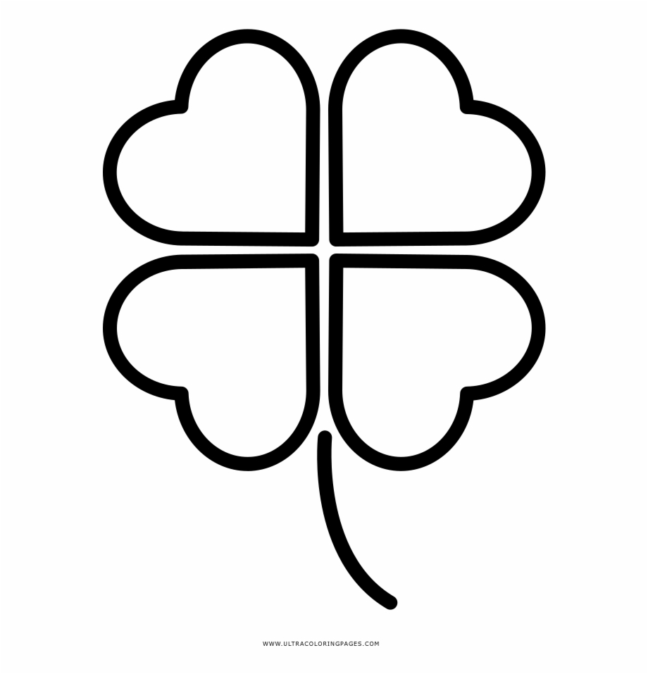 Four Leaf Clover Coloring Pages With Page Ultra