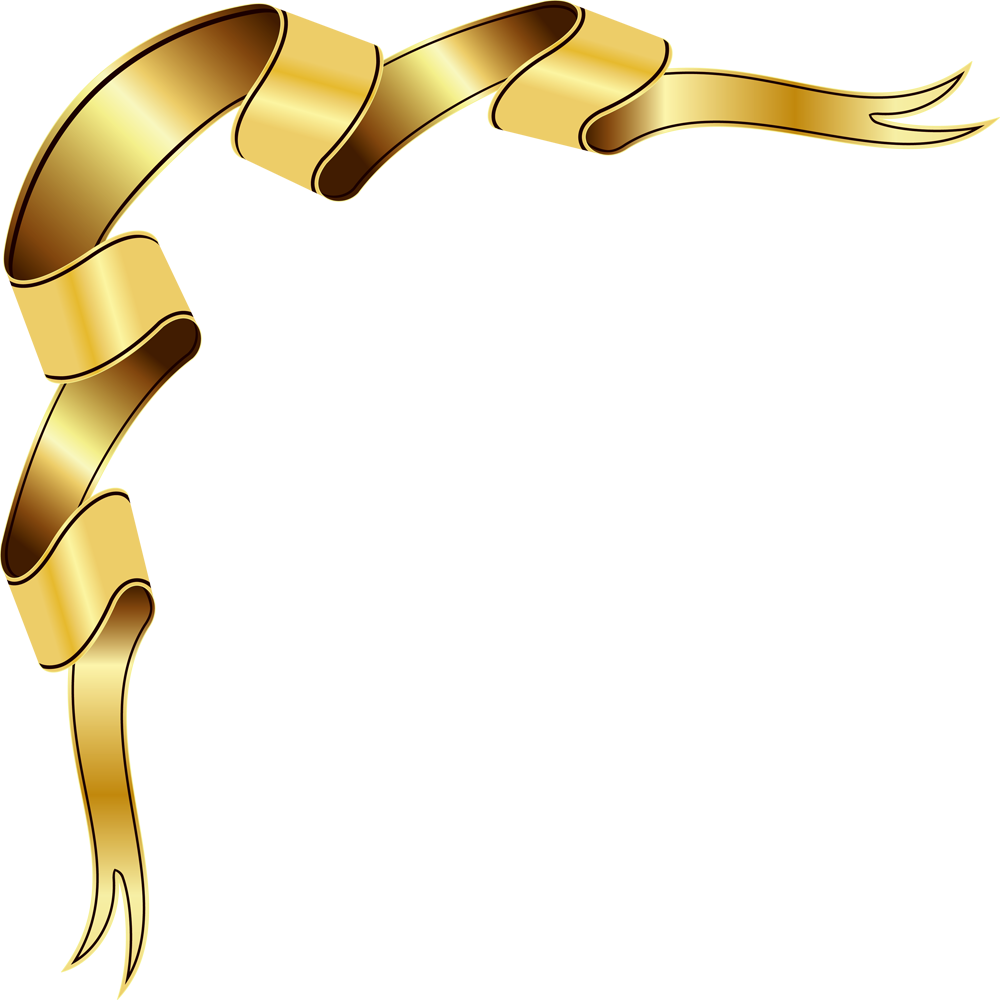 Free Gold Ribbon Transparent Background, Download Free Gold Ribbon