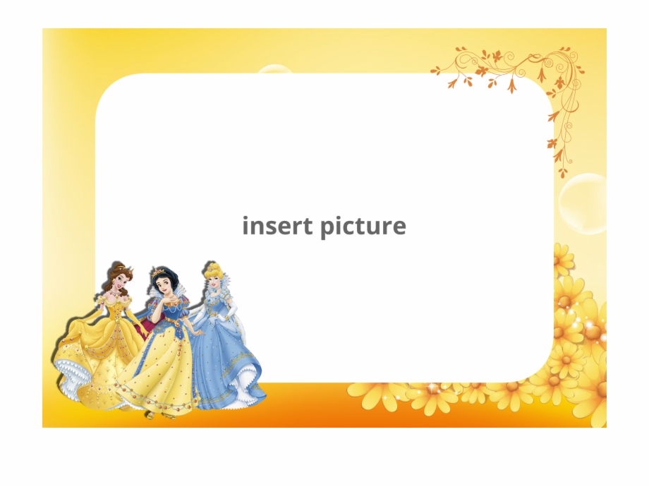 Download Free Printable Disney Princess Yellow Floral Three