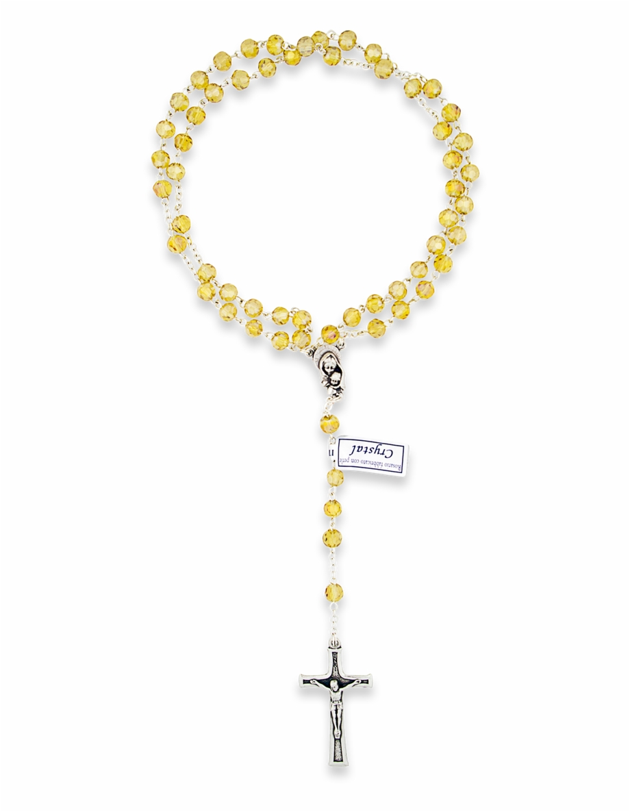 Topaz Rosary Beads Necklace