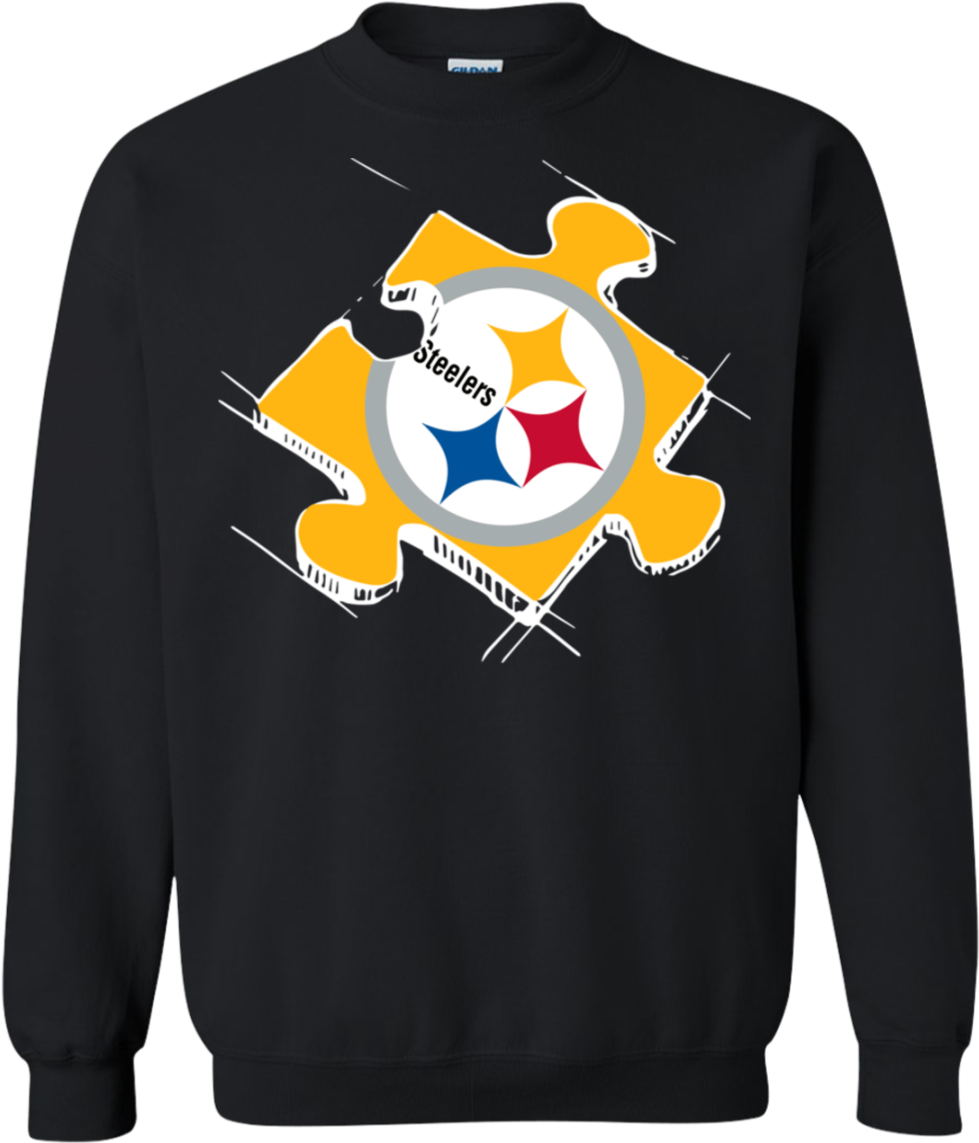 Pittsburgh Steelers Autism Puzzle Sweatshirt American Psycho Christmas